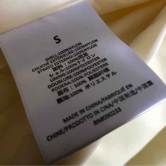 NWT fear of god ESSENTIALS canary jacket unisex s oversize fit - Picture 8 of 8